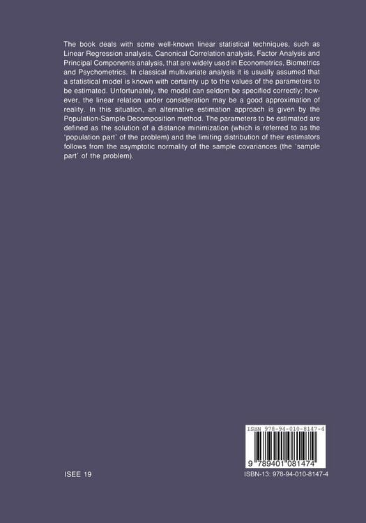 Produktbild: The Population-Sample Decomposition Method