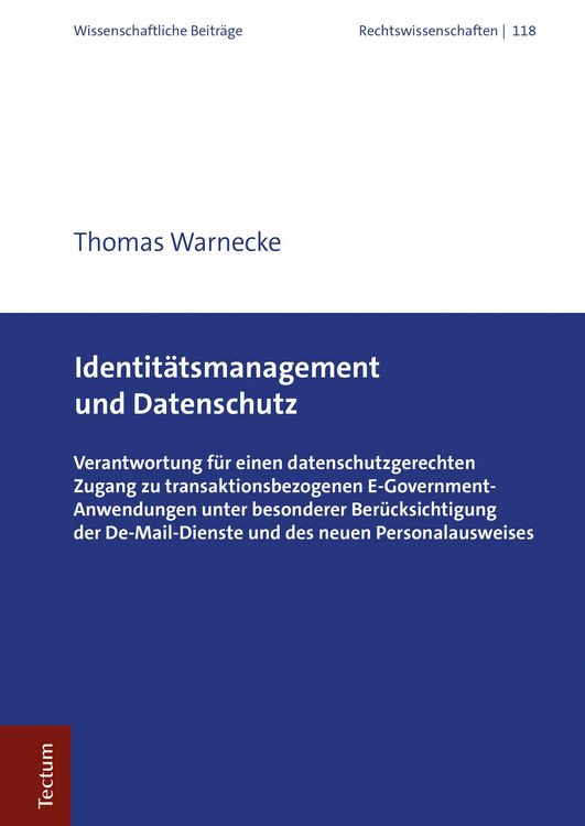 Produktbild: Identit&auml;tsmanagement und Datenschutz