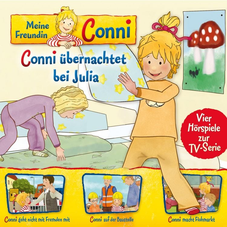 Produktbild: 08: Conni übernachtet bei Julia / Conni geht nicht mit Fremden mit / Conni auf der Baustelle / Conni macht Flohmarkt (Vier Hörspiele zur TV-Serie)