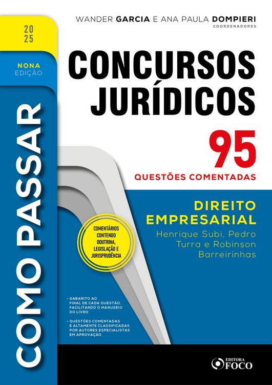 Produktbild: Como Passar em Concursos Jur&iacute;dicos - 9&ordf; Ed - 2025