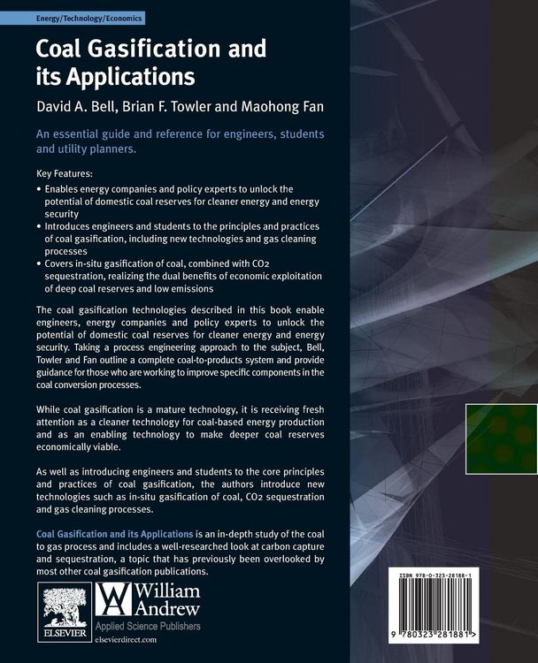 Produktbild: Coal Gasification and Its Applications