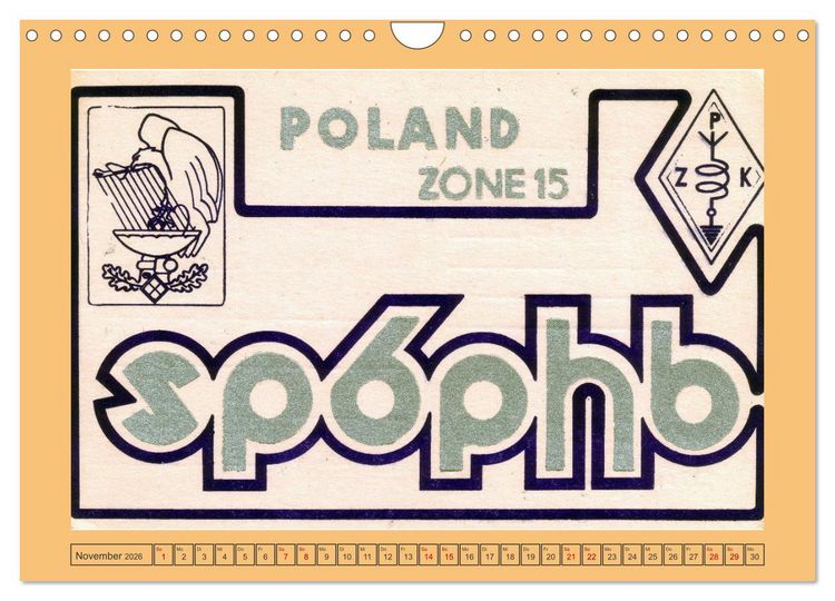 Produktbild: Amateurfunk in Polen (Wandkalender 2026 DIN A4 quer), CALVENDO Monatskalender