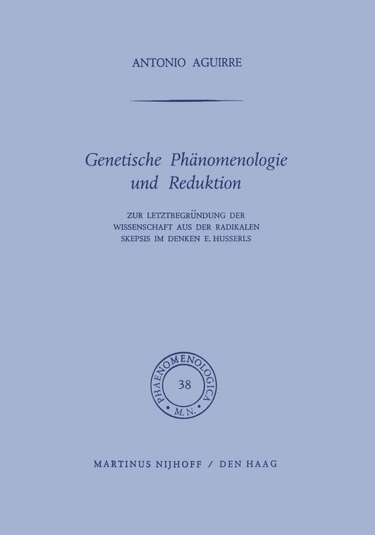 Produktbild: Genetische Ph&auml;nomenologie und Reduktion