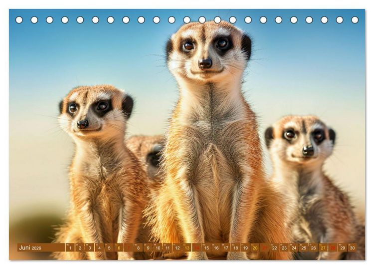Produktbild: Tierkinder Afrikas - Entdecke ihre zauberhafte Welt (Tischkalender 2026 DIN A5 quer), CALVENDO Monatskalender