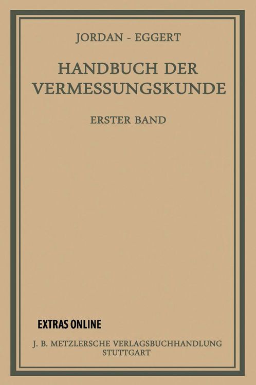 Produktbild: Handbuch der Vermessungskunde