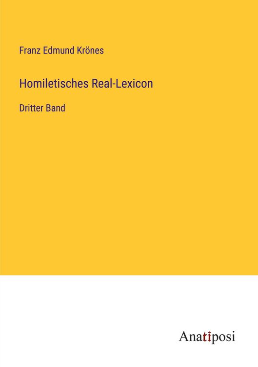 Produktbild: Homiletisches Real-Lexicon