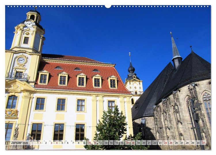 Produktbild: Burgenlandkreis - Naumburg, Wei&szlig;enfels, Zeitz (Wandkalender 2026 DIN A2 quer), CALVENDO Monatskalender