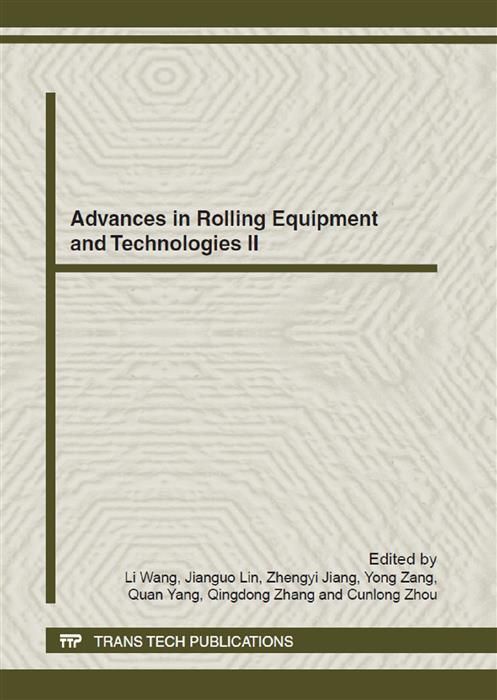 Produktbild: Advances in Rolling Equipment and Technologies II