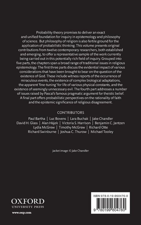 Produktbild: Probability in the Philosophy of Religion