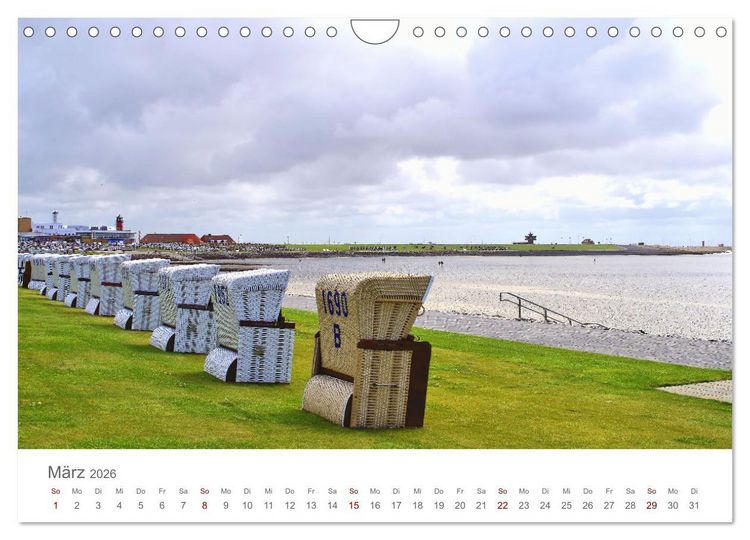 Produktbild: Mein B&uuml;sum - Das wundersch&ouml;ne Nordseeheilbad in Schleswig-Holstein (Wandkalender 2026 DIN A4 quer), CALVENDO Monatskalender