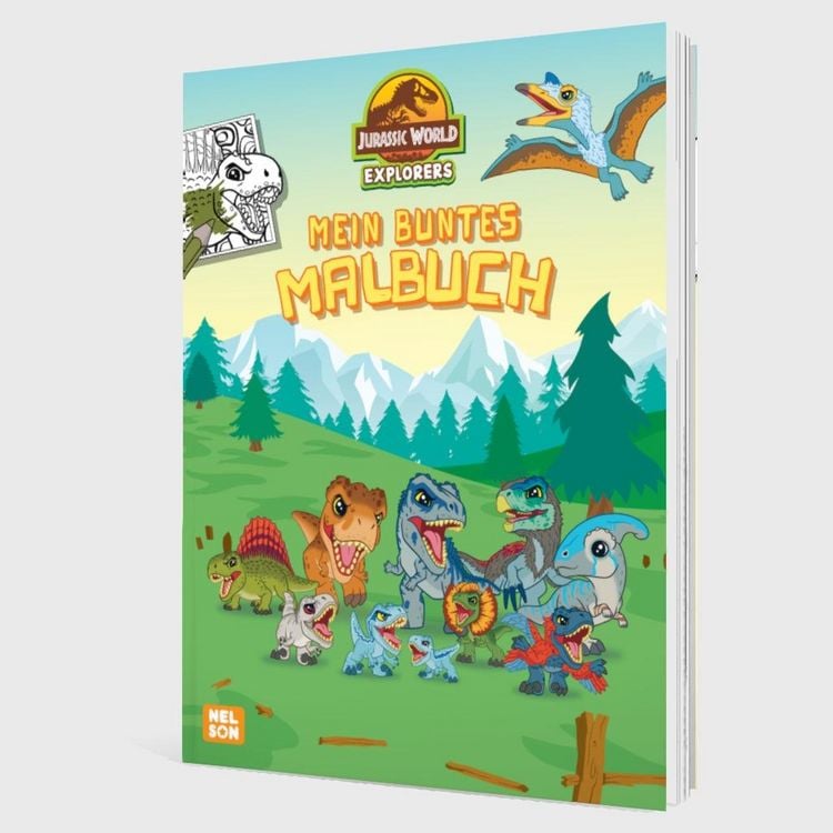 Produktbild: Jurassic World Explorers: Mein buntes Malbuch