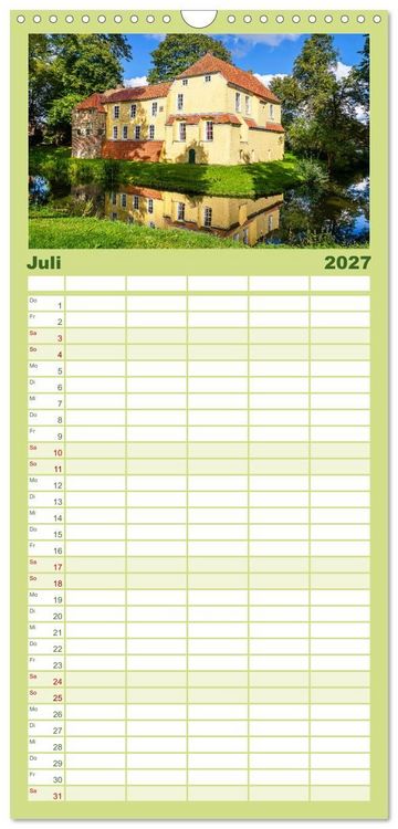 Produktbild: Familienplaner 2027 - Tour de Ostfriesland mit 5 Spalten (Wandkalender, 21 x 45 cm) CALVENDO