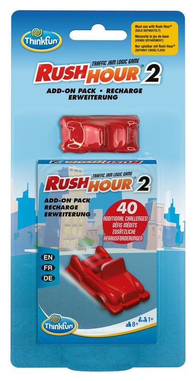 Produktbild: ThinkFun Rush&nbsp;Hour Rush Hour&reg; 2 - Eine Erweiterung - Logikspiel ab 8 Jahre