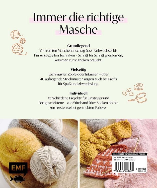 Produktbild: Meine gro&szlig;e Strickschule &ndash; Das Standardwerk von Maschenfein &ndash; mit praktischem Nadelma&szlig;