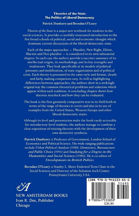 Produktbild: Theories of the State