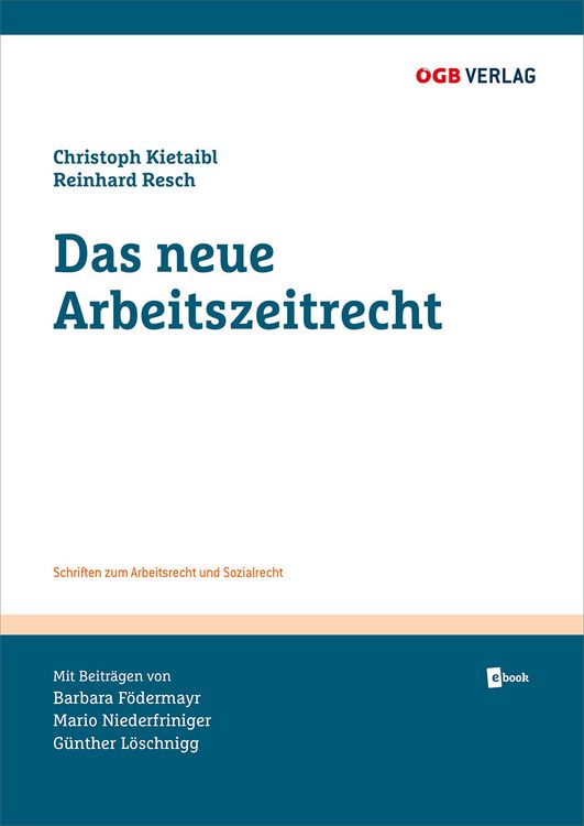 Produktbild: Das neue Arbeitszeitrecht