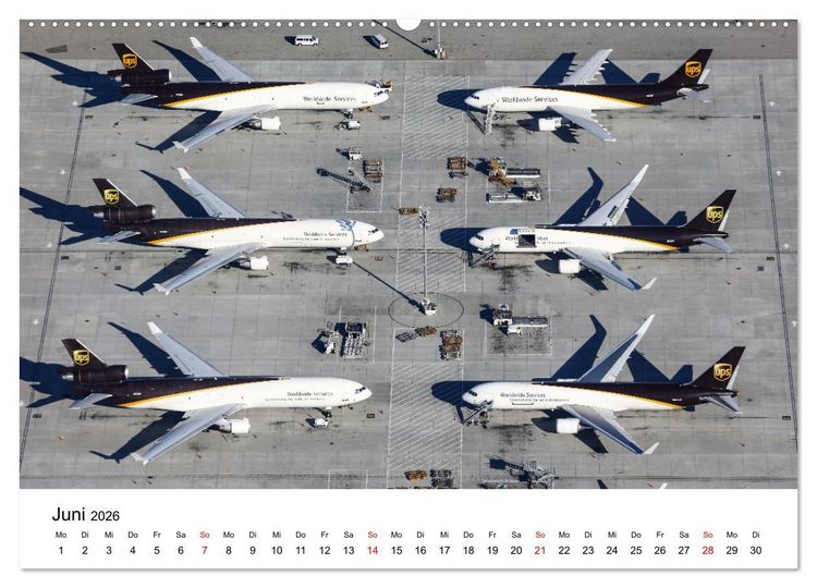 Produktbild: From Above - Die etwas andere Perspektive auf Flugzeuge (hochwertiger Premium Wandkalender 2026 DIN A2 quer), Kunstdruck in Hochglanz