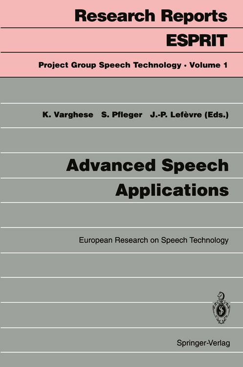 Produktbild: Advanced Speech Applications