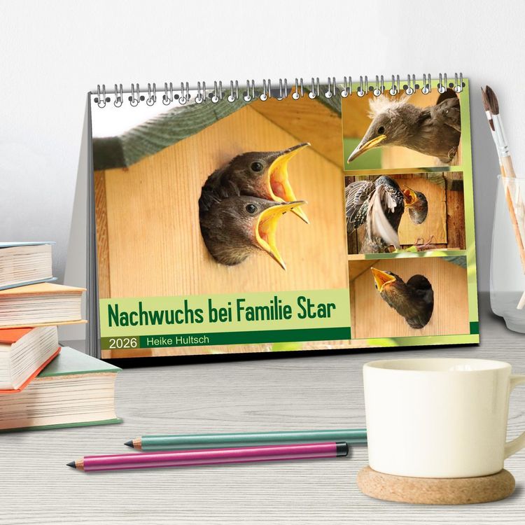 Produktbild: Nachwuchs bei Familie Star (Tischkalender 2026 DIN A5 quer), CALVENDO Monatskalender