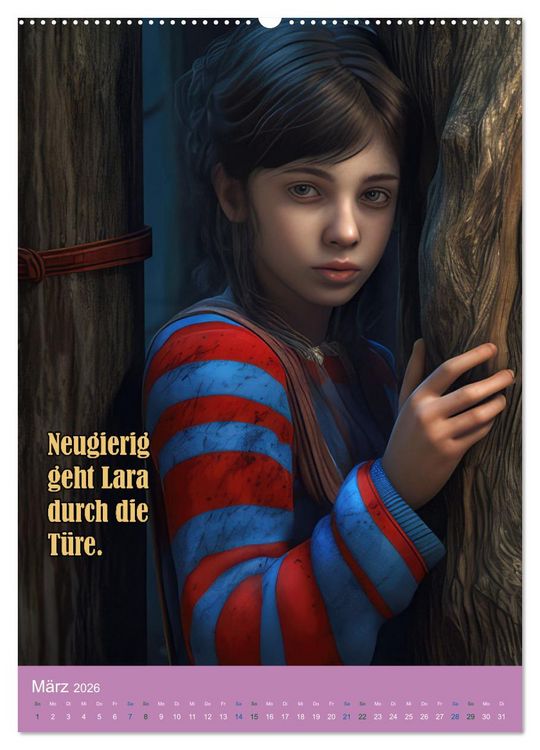 Produktbild: Laras Traum (Wandkalender 2026 DIN A2 hoch), CALVENDO Monatskalender