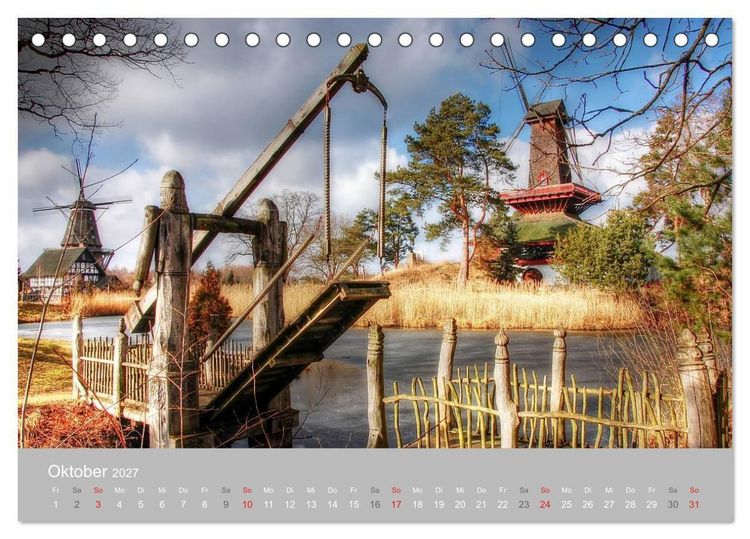 Produktbild: M&uuml;hlenmuseum Gifhorn (Tischkalender 2027 DIN A5 quer), CALVENDO Monatskalender