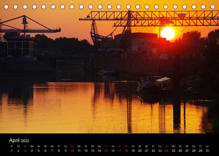 Produktbild: Abends in D&uuml;sseldorf (Tischkalender 2022 DIN A5 quer)