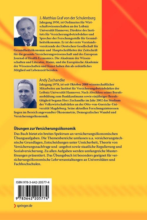 Produktbild: &Uuml;bungen zur Versicherungs&ouml;konomik