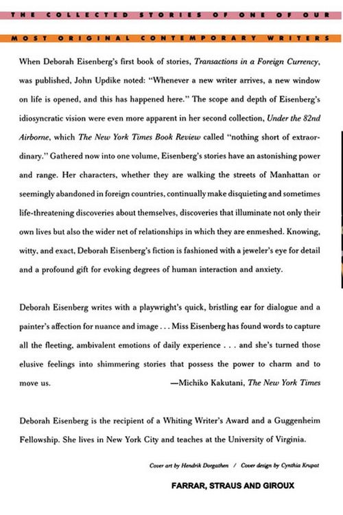 Produktbild: The Stories (So Far) of Deborah Eisenberg