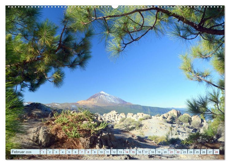 Produktbild: Teneriffa - Insel der Gl&uuml;ckseligen (hochwertiger Premium Wandkalender 2026 DIN A2 quer), Kunstdruck in Hochglanz