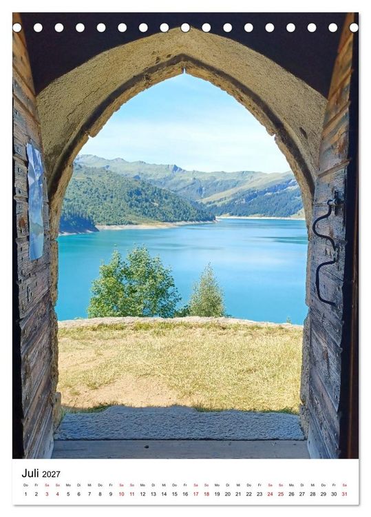 Produktbild: Traumhafte Bergwelt - Im Bann des Lichts (Tischkalender 2027 DIN A5 hoch), CALVENDO Monatskalender