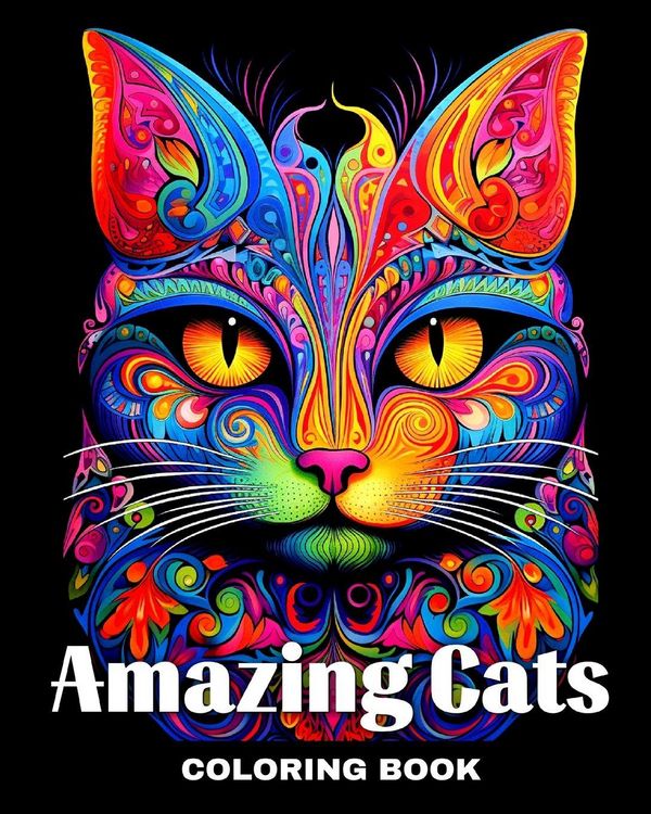 Produktbild: Amazing Cats Coloring Book