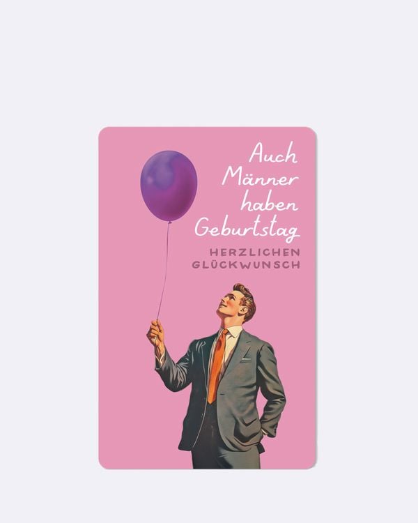 Produktbild: Lunacard Postkarte *M&auml;nner Geburtstag
