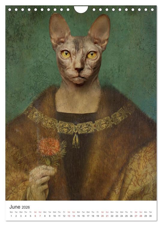 Produktbild: Aristocrat Cats (Wall Calendar 2026 DIN A4 portrait), CALVENDO 12 Month Wall Calendar