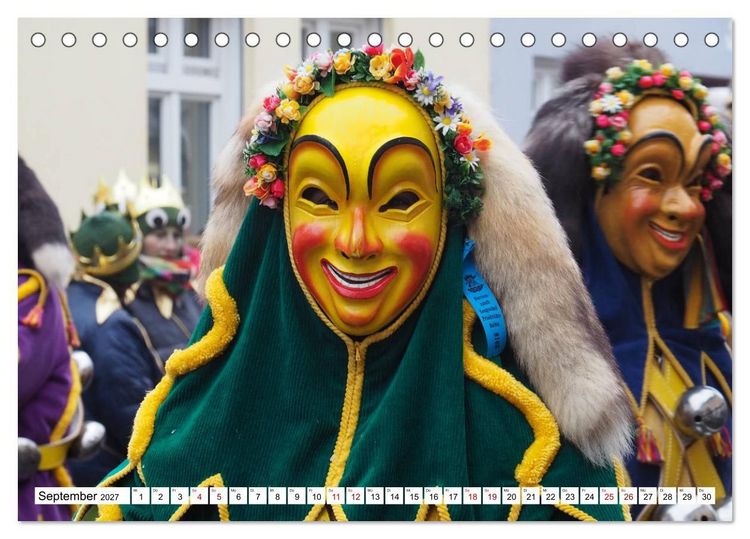 Produktbild: Fasnet in Oberschwaben und auf der Alb (Tischkalender 2027 DIN A5 quer), CALVENDO Monatskalender