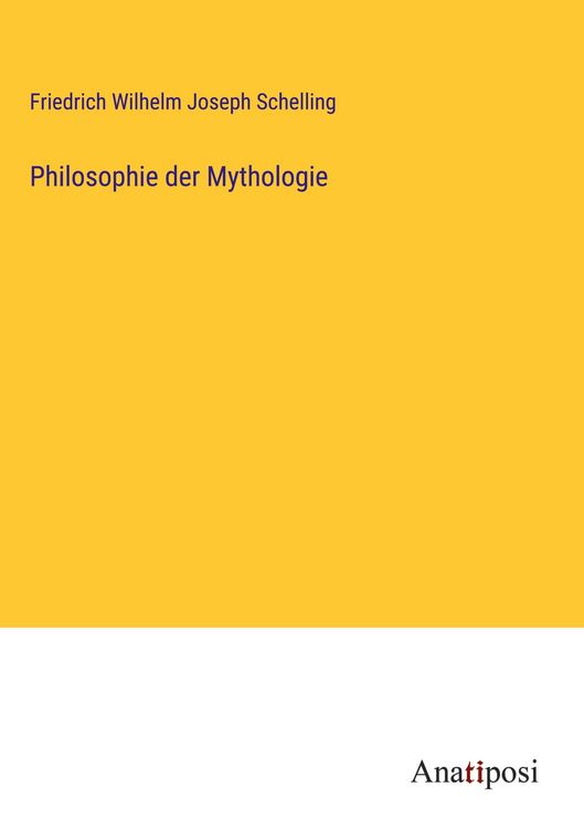 Produktbild: Philosophie der Mythologie