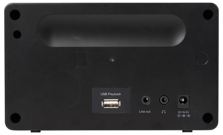 Produktbild: Renkforce RF-IR-MONO2 Internet Tischradio Internet Bluetooth&reg;, Internetradio, DLNA Inkl. Fernbedienung, DLNA-f&auml;hig, Weckfunktion Black