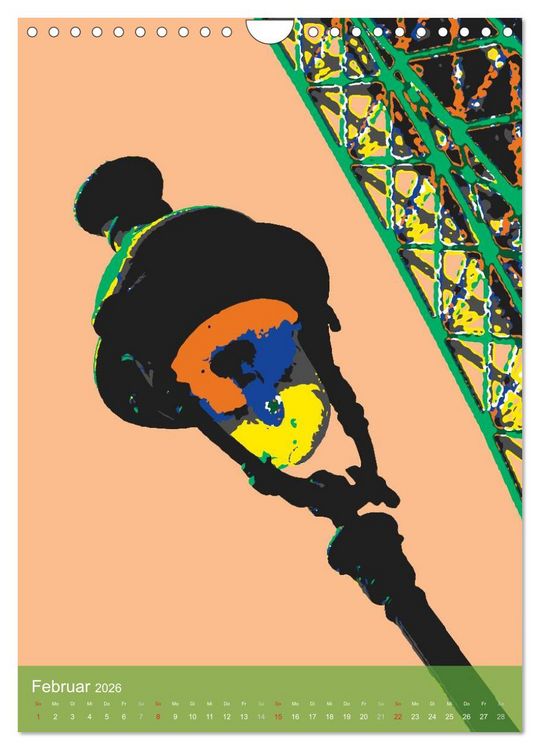 Produktbild: Paris pop-art (Wandkalender 2026 DIN A4 hoch), CALVENDO Monatskalender
