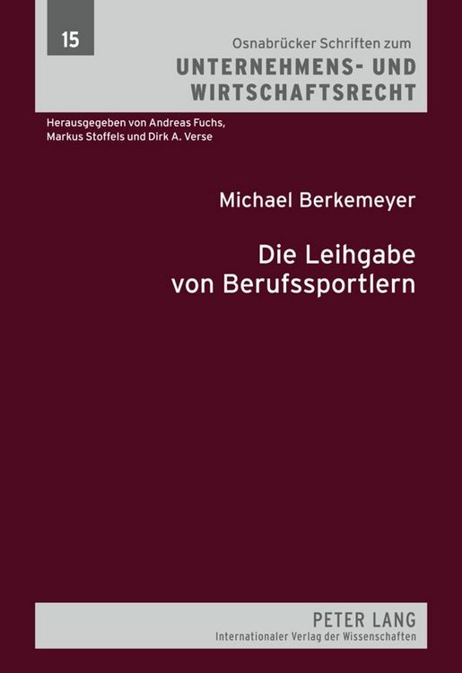 Produktbild: Die Leihgabe von Berufssportlern