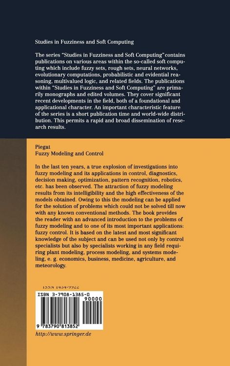 Produktbild: Fuzzy Modeling and Control