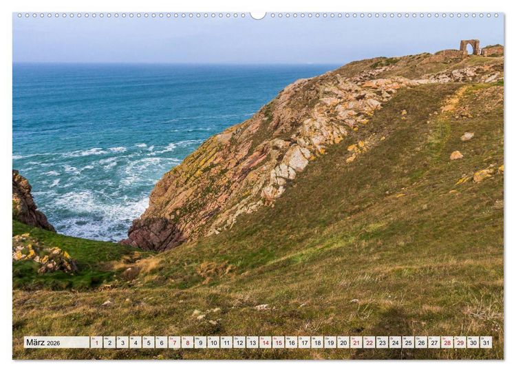 Produktbild: Jersey - Die Insel im &Auml;rmelkanal (hochwertiger Premium Wandkalender 2026 DIN A2 quer), Kunstdruck in Hochglanz
