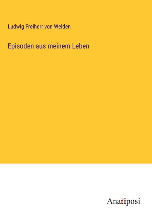 Produktbild: Episoden aus meinem Leben