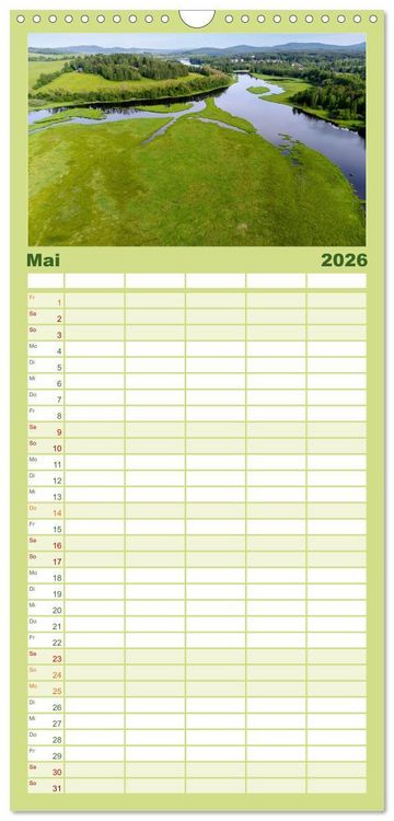 Produktbild: Familienplaner 2026 - Zauber des B&ouml;hmerwalds. Stille Sch&ouml;nheit im Westen Tschechiens mit 5 Spalten (Wandkalender, 21 x 45 cm) CALVENDO