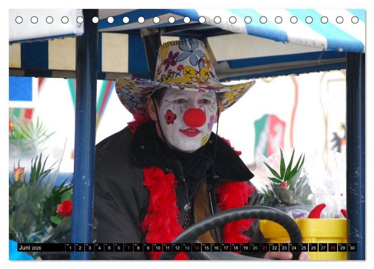 Produktbild: K&ouml;lner Karneval - das ganze Jahr! (Tischkalender 2026 DIN A5 quer), CALVENDO Monatskalender