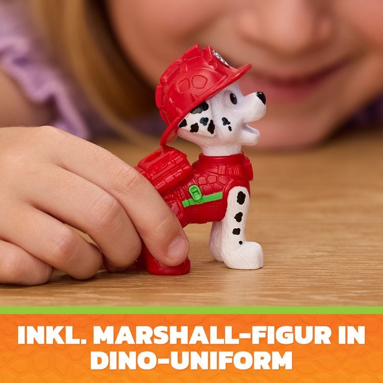 Produktbild: PAW Patrol: Der Dino Film, Roaring Pups, Marshall & Rhubarb Dino-Figur