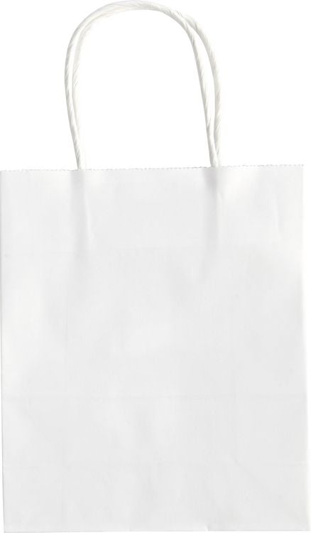 Produktbild: Folia Papiert&uuml;ten M, Geschenkt&uuml;ten 110g/m&sup2; Kraftpapier 20 St&uuml;ck, 18x21x8cm, wei&szlig;