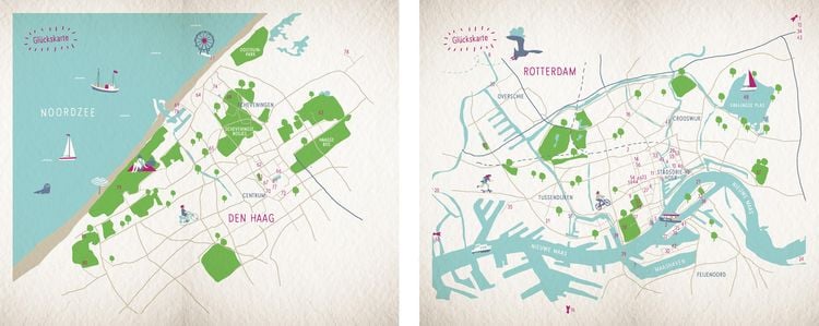 Produktbild: Glücksorte in Rotterdam. Mit Den Haag