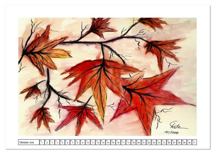 Produktbild: Der AQUARELL-Kalender (Wandkalender 2026 DIN A3 quer), CALVENDO Monatskalender