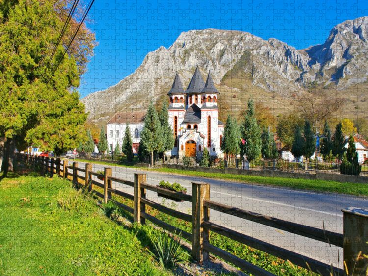 Produktbild: CALVENDO Puzzle Orthodoxe Kirche Rimetea | 1000 Teile Lege-Gr&ouml;&szlig;e 64x48cm Foto-Puzzle f&uuml;r gl&uuml;ckliche Stunden