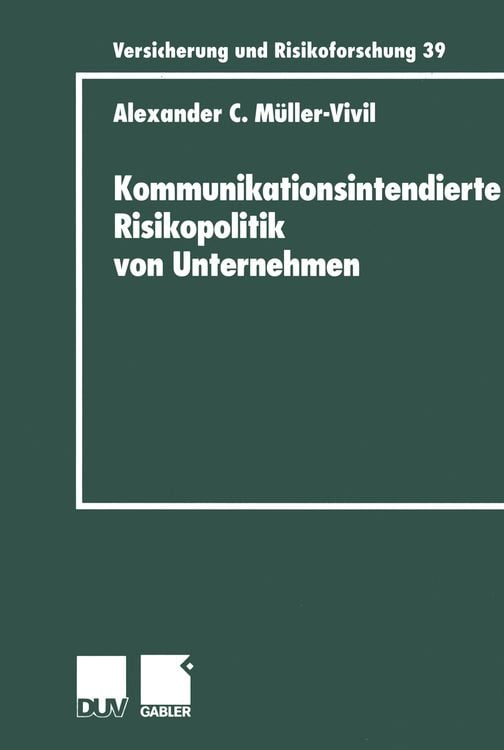 Produktbild: Kommunikationsintendierte Risikopolitik von Unternehmen