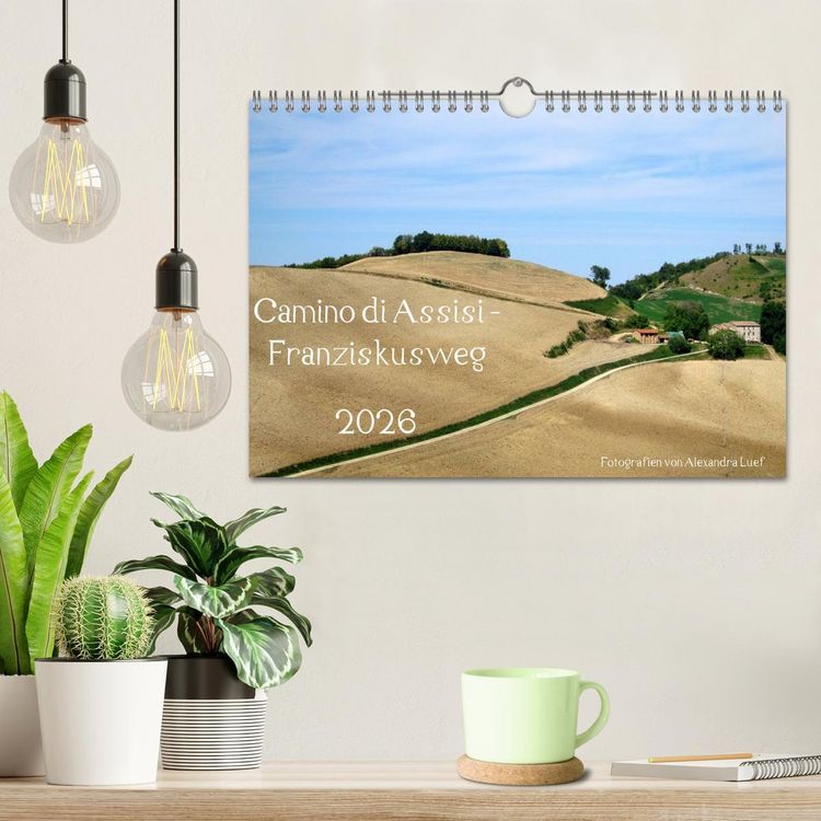 Produktbild: Camino di Assisi - Franziskusweg (Wandkalender 2026 DIN A4 quer), CALVENDO Monatskalender